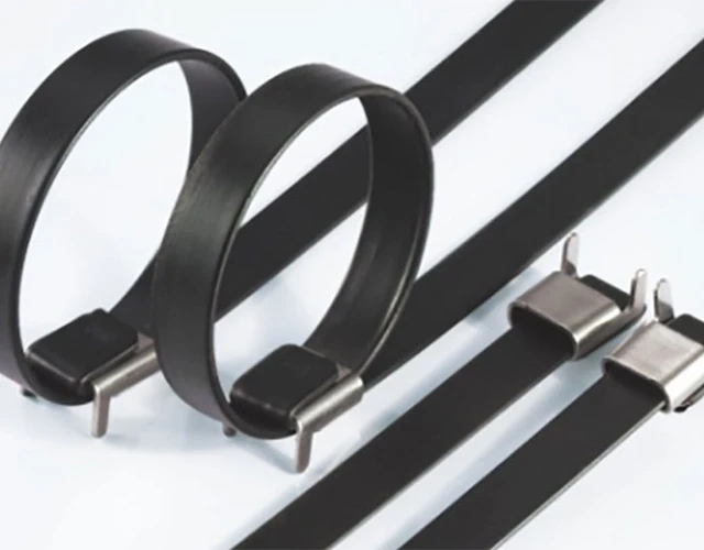 Stainless Steel PVC Coated Cable Ties-Wing Lock Type